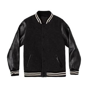 Veste à col montant pour hommes de haute qualité Logo brodé personnalisé hiver High Street Style Junior Varsity Letterman - Product Image 1
