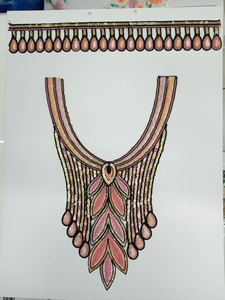 Haute qualité personnalisable 100% vêtements uniques fabriqués à la main brodé cou conçoit des patchs de mode dans des tailles personnalisées - Product Image 4