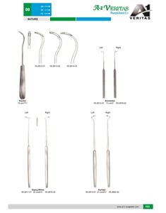 Kit de suturas manuales VERITAS, instrumentos quirúrgicos de 22cm, soporte de aguja de ligadura de mano izquierda/derecha, reutilizable, con certificación ISO 13485 - Product Image 6