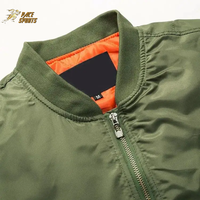 Toptan MA-1 Çok Satan Erkek Yüksek Kaliteli Trend Premium Tasarım Özel Fermuarlı Dik Yaka Ön Logolu Bomber Ceketler