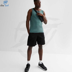 Chemise sport Logo personnalisé Polyester Running Vest Fitness Stringer Exercice Hommes Musculation Slim Workout Muscle GYM Débardeurs - Product Image 5