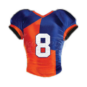 ชุดยูนิฟอร์มอเมริกันฟุตบอลแขนสั้นคุณภาพสูง ระบายอากาศได้ดี ไซส์ใหญ่พิเศษ ขายดีประจำปี 2025 รับสกรีนชื่อทีมตามสั่ง บริการ OEM/ODM - Product Image 2