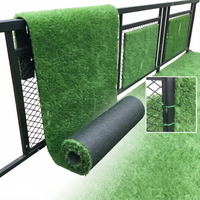 Gazon artificiel de Qingdao pour toiture, simulation d'herbe en plastique, décoration extérieure, tapis de loisirs pour football, maternelle, PP+PE