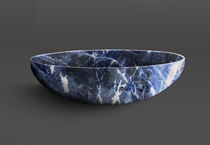 Cuenco de mármol blanco de forma larga, superventas, cuenco decorativo de mesa de lujo para servir para el hogar, Hotel, restaurantes, cuenco de mesa - Product Image 3
