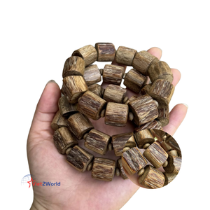 Pulsera Oud de calidad superior hecha a mano con cuentas de Rosario de madera de agar pura Opción de regalo subacuática de gama alta madera de agar de Vietnam - Product Image 1