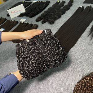 Extensiones de cabello humano Remy vietnamita 100% al por mayor para pelo de trama de rizos Pixie materia prima pelo virgen 30 pulgadas listo para enviar - Product Image 2