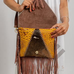 Sac fourre-tout vintage bohème gypsy Banjara en cuir véritable pour femme, sac à bandoulière ethnique hippie, sac portable unique avec pierre - Product Image 5