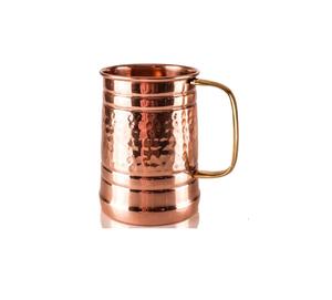 Tasse élégante en cuivre d'aspect bruni et de forme vintage, idéale pour la présentation de boissons dans les cafés ou les événements en plein air. - Product Image 1