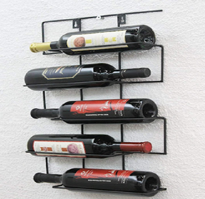 Porte-vin mural en métal doré de luxe et grand étagère de rangement. Disponible au prix de gros. - Product Image 5