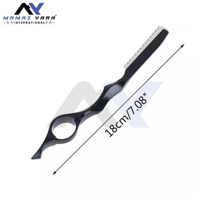 Rasoirs de coiffure personnalisés de haute qualité en gros avec logo personnalisé Rasoir professionnel confortable pour le rasage et l'éclaircissage - Product Image 3