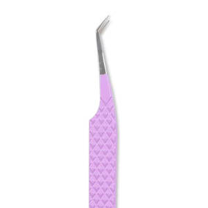 Pinzas de extensión de pestañas de acero inoxidable personalizables con aceptación de logotipo de punta de fibra para mejorar las pestañas - Product Image 6