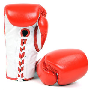 Gants de boxe MMA en cuir véritable brillant, cuir synthétique, avec logo personnalisé, utilisation sportive, lacés, gants d'entraînement professionnels - Product Image 1