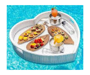 ตะกร้าหวายลอยน้ำสำหรับใส่อาหารเช้าแบบสานสำหรับวิลล่ารีสอร์ทกลางแจ้ง - Product Image 4