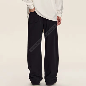 Black Custom Lightweight Street <b>Baggy</b> Sweatpants Breathable 100% Cotton Fashionable Functional <b>Joggers</b> PATMA SPORTS Men's - Product Image 3