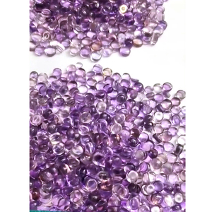 พลอยอะเมทิสต์ทรงหลังเบี้ยสีฟ้าธรรมชาติขนาด8x6มม. ถึง14x14มม. 2460ชิ้นทรงวงรีทรง5040cts - Product Image 5