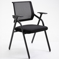 Chaise de formation de bureau moderne bon marché en gros, chaise de conférence pliable en tissu, bureau de formation avec tableau d'écriture