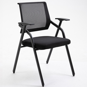 Chaise de formation de bureau moderne bon marché en gros, chaise de conférence pliable en tissu, bureau de formation avec tableau d'écriture - Product Image 2