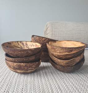 Cuencos japoneses de cáscara de coco para servir, 350ml, hechos a mano, respetuosos con el medio ambiente, logotipo personalizado, cuencos de cocina naturales, proveedor al por mayor - Product Image 5