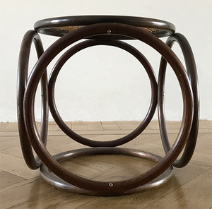 Weavalux Tabouret rotin naturel solide minimaliste abonné robuste étape poignée banc sac forme console réseau communautaire - Product Image 2