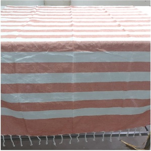 Ensemble de serviettes de plage en coton biologique tricoté toutes saisons de grande taille personnalisé vente en gros certifié GOTS doux et doux - Product Image 2