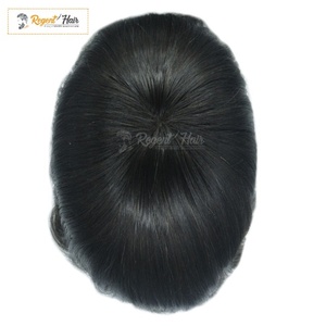 Premium REGENT Australia 100% Human Hair <b>Toupee</b> Hand Tied Weft in Natural Wave Straight Styles Wholesale Stock for Men - Product Image 3