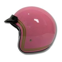 Nouveau casque de moto de haute qualité CRX Bogo-X rose brillant élégant rétro visage ouvert ABS certifié SNI avec doublure en mousse pour adultes