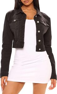 Veste en jean élégante nouveau design pour femmes 100% coton séchage rapide veste en jean durable hivers veste en jean pour femmes la plus vendue - Product Image 4