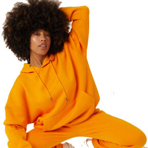 Chándales extragrandes de algodón hechos con logotipo personalizado para mujer/chándales de talla grande de moda hechos a medida para mujer - Product Image 2