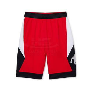 Nouvelle collection de shorts de sport courts en maille pour hommes, de basket-ball uni, de taille américaine vierge, avec logo personnalisé, à séchage rapide, vente en gros - Product Image 3