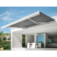 Vente en gros de fenêtre extérieure restaurant électrique pare-soleil auvent à cassette complète auvent pergola rétractable tente de camping