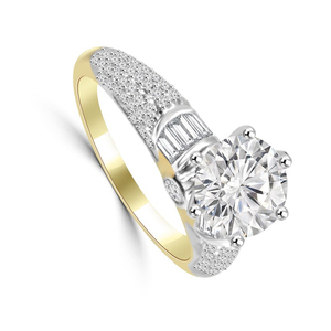 Igi Certified CVD HPHT Lab Grown Diamond 14K <b>Solid</b> Gold Eternity Wedding Band Ring Men's Party Ring - Product Image 4