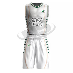 Ensemble de maillots et shorts de basket-ball respirants de haute qualité, uniforme de basket-ball sur mesure avec style et couleur uniques - Product Image 1