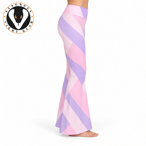 Leggings à taille haute pour femmes Venomous Fight Gear, coupe évasée, imprimé géométrique, décontractés, légers, respirants, extensibles, longueur intégrale - Product Image 5