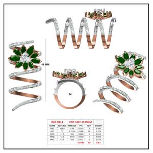 Bague en or jaune 18 carats de 15 grammes et diamants cultivés en laboratoire. - Product Image 4