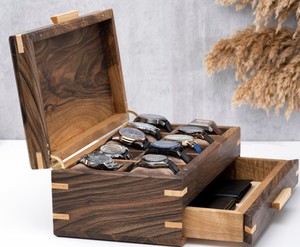 Caja de Reloj Personalizada Hecha a Mano para Hombre, Caja de Joyería Masculina Personalizada - Product Image 2