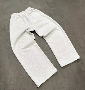 Custom logo Streetwear <b>Baggy</b> Sweat Pants <b>Men</b> <b>Joggers</b> High Quality Heavyweight Cotton Vintage Wide Straight Leg Flared Sweatpants - Product Image 4