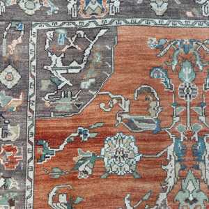 Tapis de 5,4 x 8 pieds, tapis turc vintage, tapis persan en laine rouge - Product Image 4