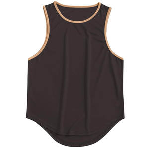 Camisetas sin mangas informales con logotipo personalizado para hombre, ropa deportiva holgada para correr, entrenamiento, venta al por mayor, 2024 - Product Image 2