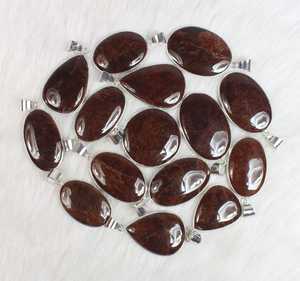 Natural Hessonite Wholesale Smooth Hand-Polished Loose Gemstone <b>Pendant</b> Necklace Featuring Amazing Bezel Setting Fine Jewelry - Product Image 4