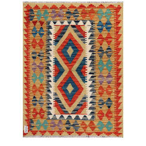 พรมกิลิม ไมมาณา อัฟกานิสถาน ขนาด 112 x 93 ซม. สำหรับแขวนผนัง - Product Image 1