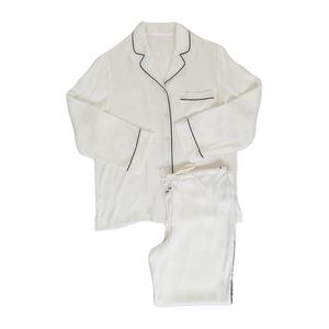 Ensemble de pyjama en soie légère pour femmes, meilleure qualité, personnalisé, en Satin de soie, avec manches longues, vêtements de nuit - Product Image 5
