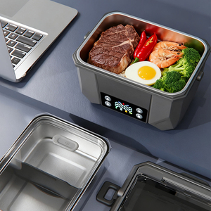 Nouvelle annonce : Boîte à bento portable <span class=keywords><strong>rechargeable</strong></span> par USB, chauffe-plat électrique, boîte à lunch pour enfants, bol isotherme sans fil - Product Image 5