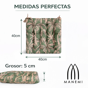 Cuscini per Sedie Idrorepellenti 40x40x5 cm, Cuscini da Esterno 100% Poliestere, Imbottitura in Fibra di Poliestere, Design Trapuntato, Lavabili in Lavatrice - Product Image 5