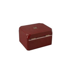 Màu đỏ hộp gỗ cho đồng hồ duy nhất bao bì có độ bóng cao storagefamilyavinylt hộp đồng hồ gỗ handmade PU da vuông DS MDF - Product Image 2