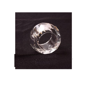 Rond de serviette en acrylique de haute qualité Bon marché pour une utilisation à la main Porte-ronds de serviette Anneaux de serviette pour forme carrée - Product Image 2