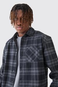 Meilleure qualité, nouvelle surchemise à carreaux haute surdimensionnée à la mode au prix le plus bas - Product Image 3