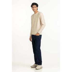 เสื้อสเวตเตอร์ถักแขนยาวทรงปกติสำหรับผู้ชาย รุ่น MN-SWT-WS25-040 ลายปะติดบางๆ พิมพ์ลายโลโก้ เหมาะสำหรับฤดูใบไม้ผลิและฤดูใบไม้ร่วง - Product Image 6
