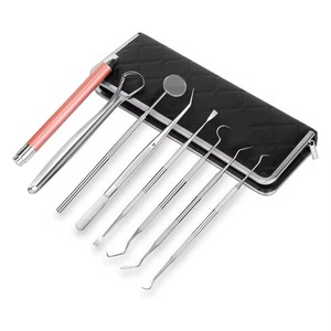 German A+ Stainless Steel Professional Dental Oral Kit-Scaler Probe <b>Pick</b> <b>Set</b> Mirror-Tools Dental Instruments by Lohar Orthopedic - Product Image 1