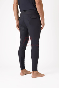 Pantalones de montar ajustados y cómodos para hombre, OEM, pantalones ecuestres transpirables al por mayor, logotipo personalizado, suministro de fábrica, pedido al por mayor - Product Image 5