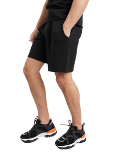 Pantalones cortos para correr con cordón personalizados al por mayor para hombre, pantalones cortos de chándal de lana con logotipo a granel de algodón tejido de secado rápido con patrón sólido - Product Image 2